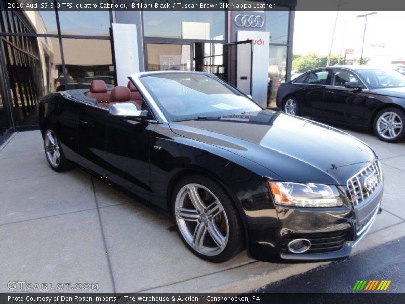 Brilliant Black / Tuscan Brown Silk Nappa Leather 2010 Audi S5 3.0 TFSI quattro Cabriolet