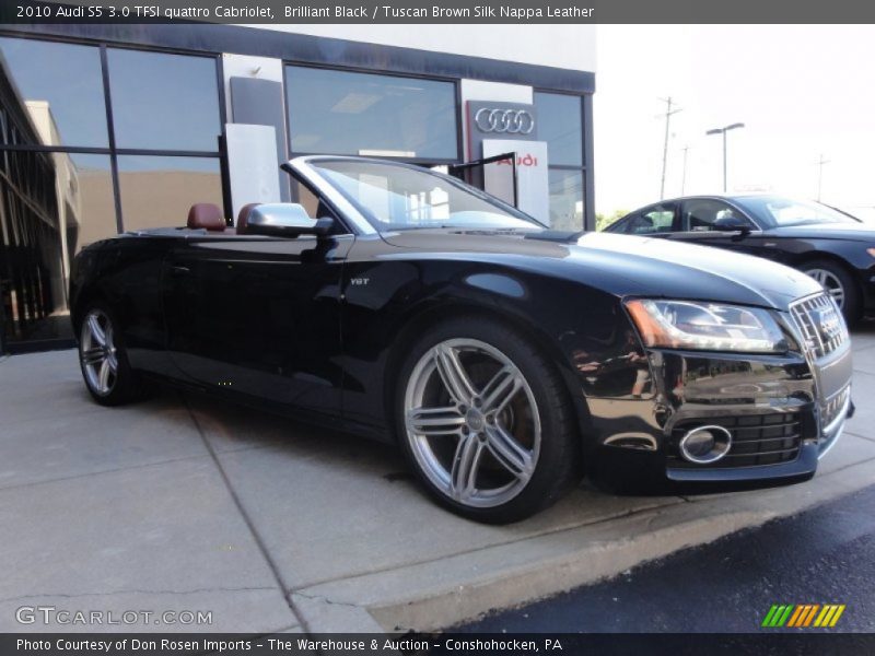 Brilliant Black / Tuscan Brown Silk Nappa Leather 2010 Audi S5 3.0 TFSI quattro Cabriolet