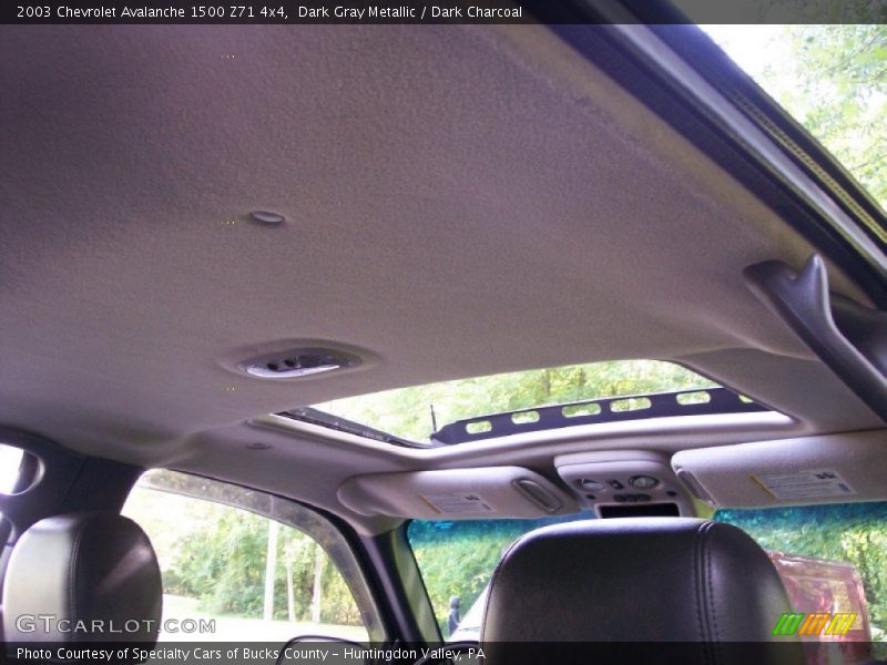 Dark Gray Metallic / Dark Charcoal 2003 Chevrolet Avalanche 1500 Z71 4x4