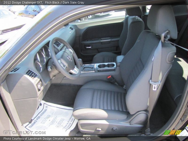 Pitch Black / Dark Slate Gray 2012 Dodge Challenger SXT