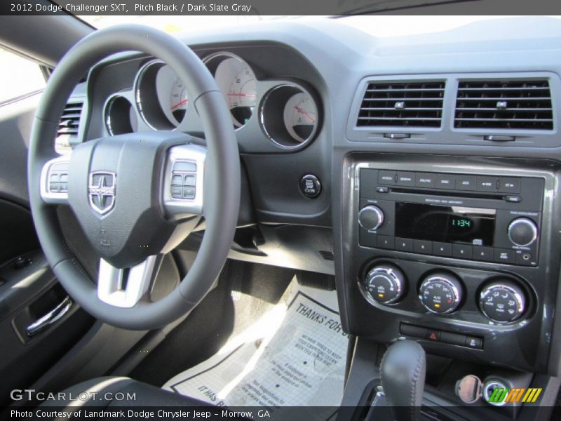 Pitch Black / Dark Slate Gray 2012 Dodge Challenger SXT