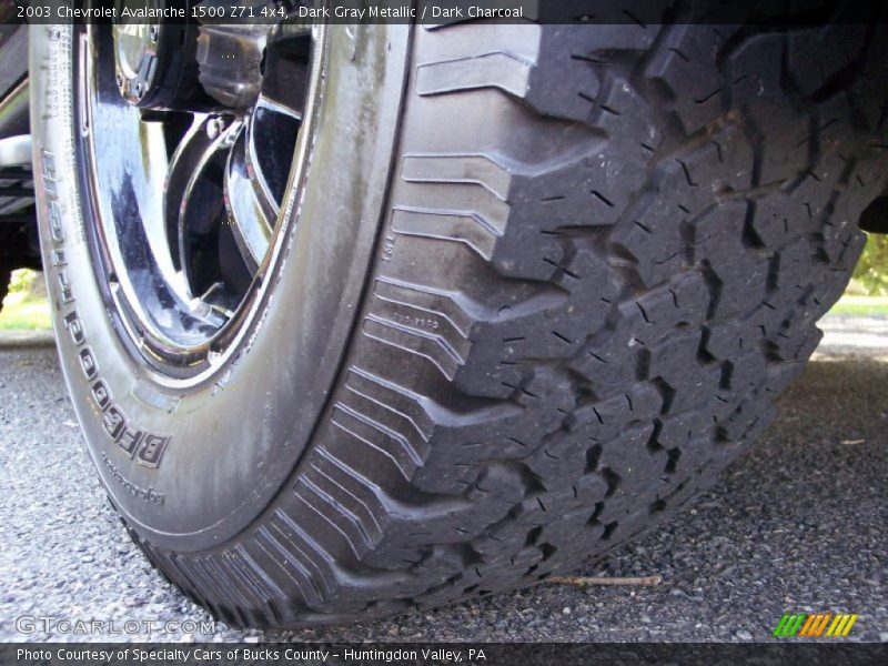 Dark Gray Metallic / Dark Charcoal 2003 Chevrolet Avalanche 1500 Z71 4x4