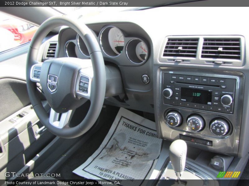 Bright Silver Metallic / Dark Slate Gray 2012 Dodge Challenger SXT