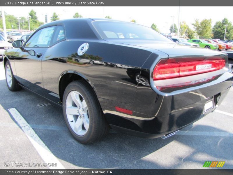 Pitch Black / Dark Slate Gray 2012 Dodge Challenger SXT