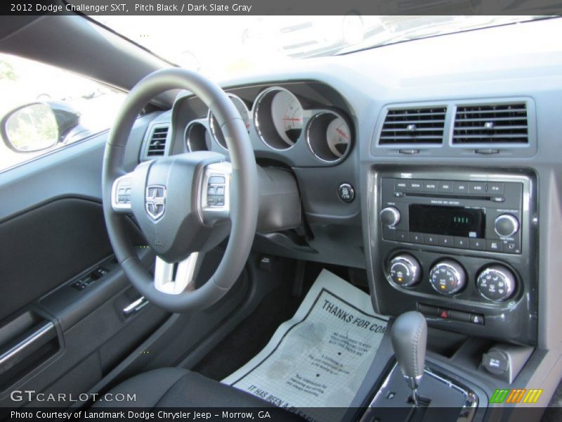 Pitch Black / Dark Slate Gray 2012 Dodge Challenger SXT