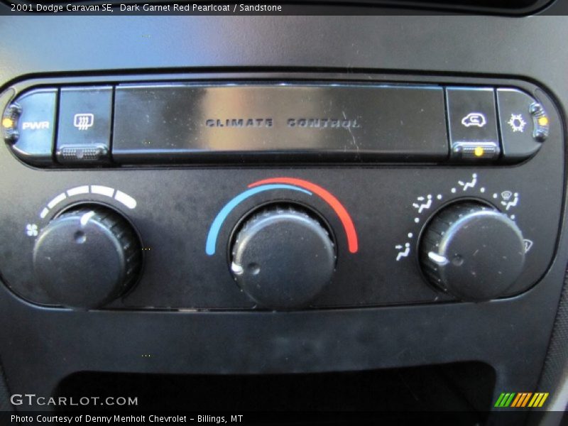 Controls of 2001 Caravan SE