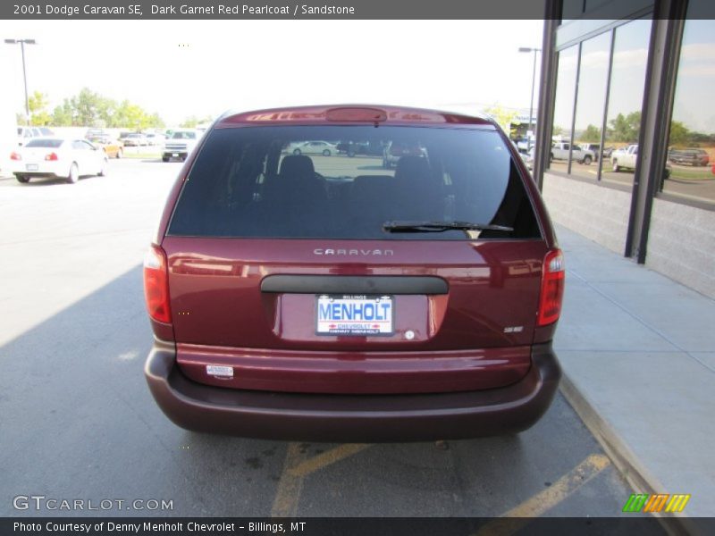 Dark Garnet Red Pearlcoat / Sandstone 2001 Dodge Caravan SE