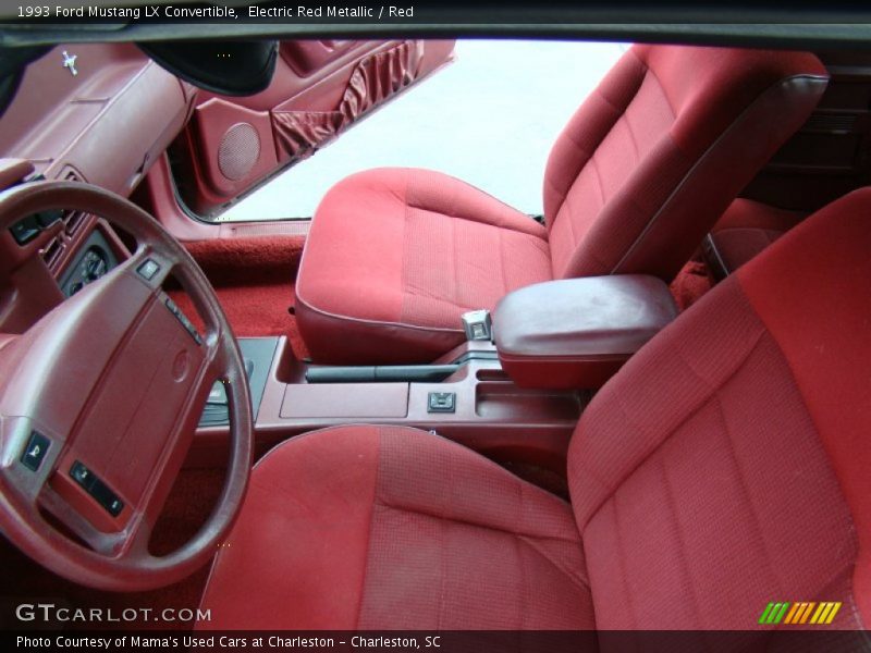  1993 Mustang LX Convertible Red Interior