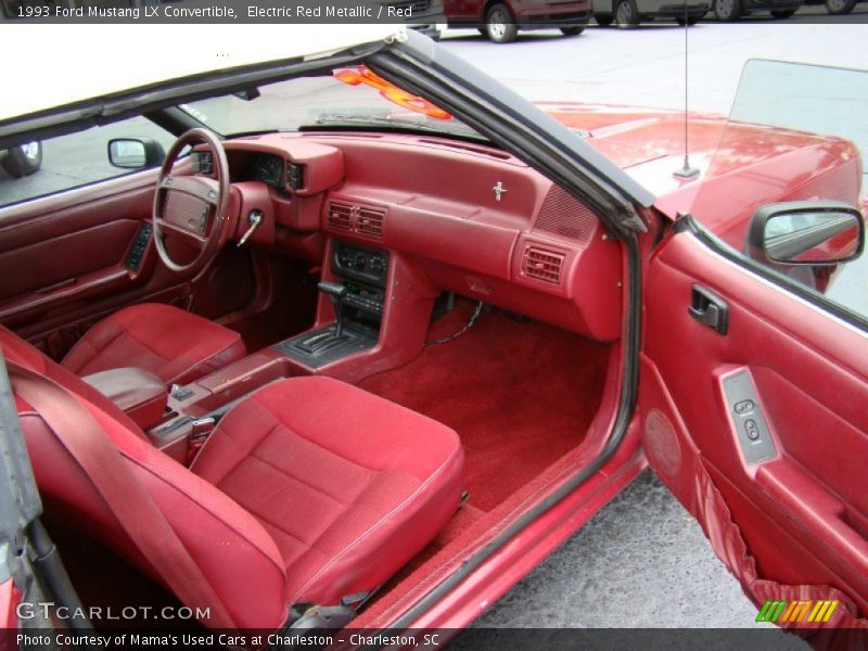  1993 Mustang LX Convertible Red Interior