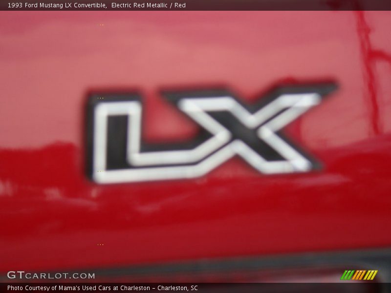 Electric Red Metallic / Red 1993 Ford Mustang LX Convertible