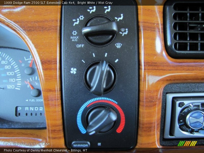Bright White / Mist Gray 1999 Dodge Ram 2500 SLT Extended Cab 4x4