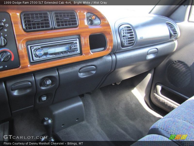 Bright White / Mist Gray 1999 Dodge Ram 2500 SLT Extended Cab 4x4