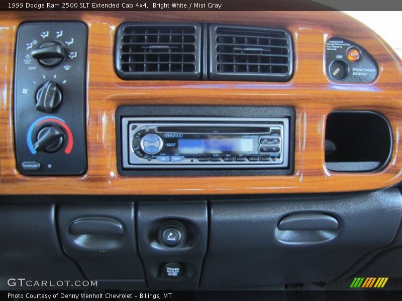 Bright White / Mist Gray 1999 Dodge Ram 2500 SLT Extended Cab 4x4