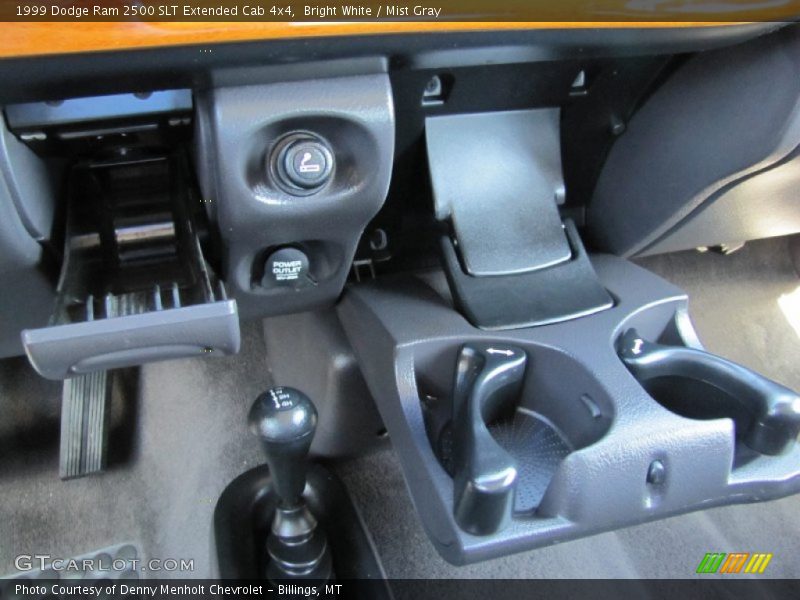 Bright White / Mist Gray 1999 Dodge Ram 2500 SLT Extended Cab 4x4