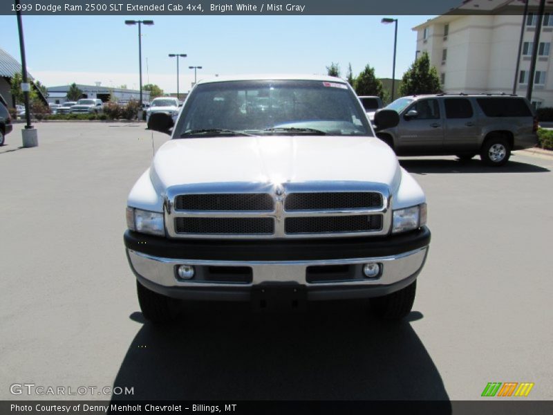 Bright White / Mist Gray 1999 Dodge Ram 2500 SLT Extended Cab 4x4