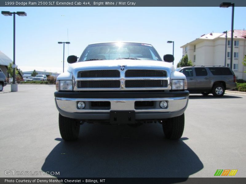 Bright White / Mist Gray 1999 Dodge Ram 2500 SLT Extended Cab 4x4
