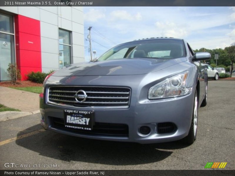 Ocean Gray / Charcoal 2011 Nissan Maxima 3.5 S