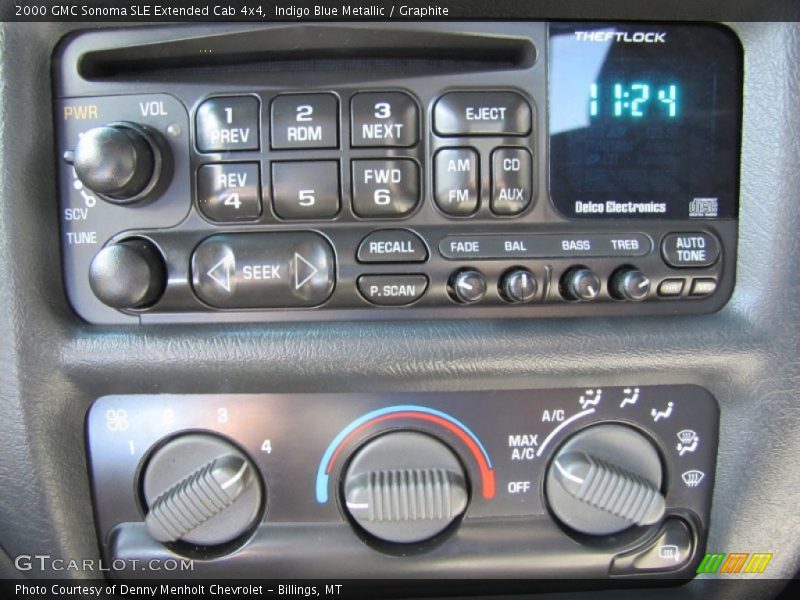 Audio System of 2000 Sonoma SLE Extended Cab 4x4