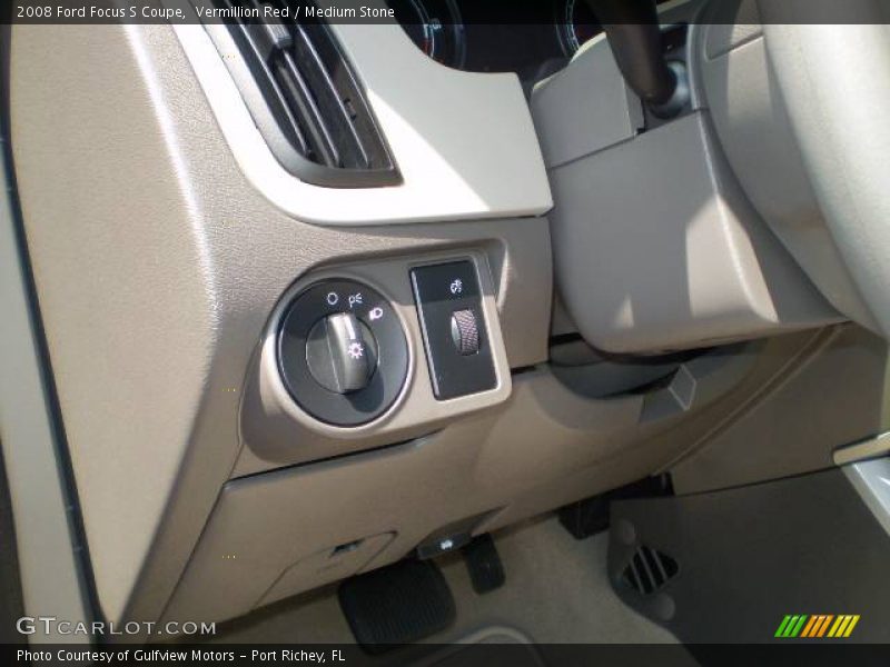 Vermillion Red / Medium Stone 2008 Ford Focus S Coupe