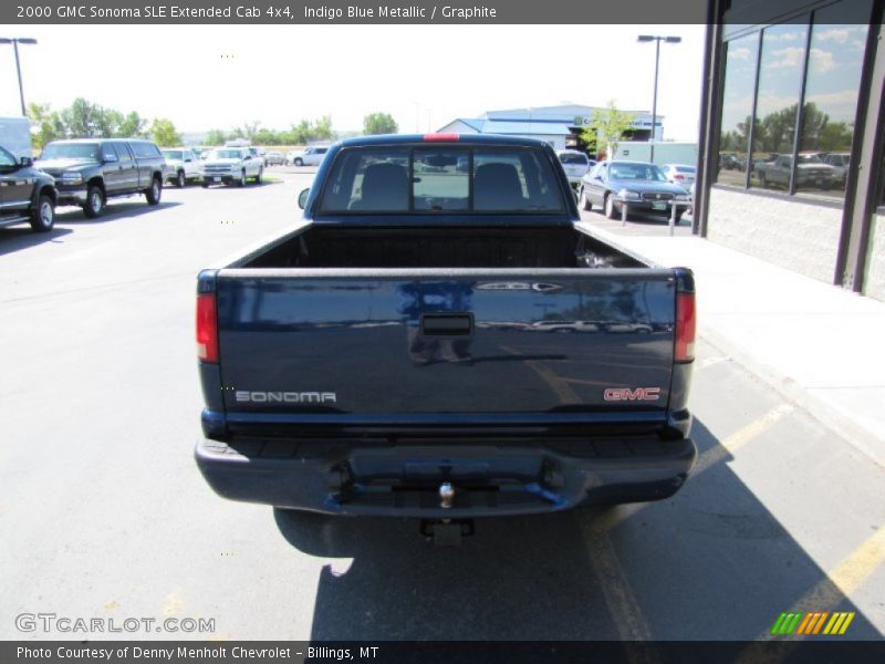 Indigo Blue Metallic / Graphite 2000 GMC Sonoma SLE Extended Cab 4x4