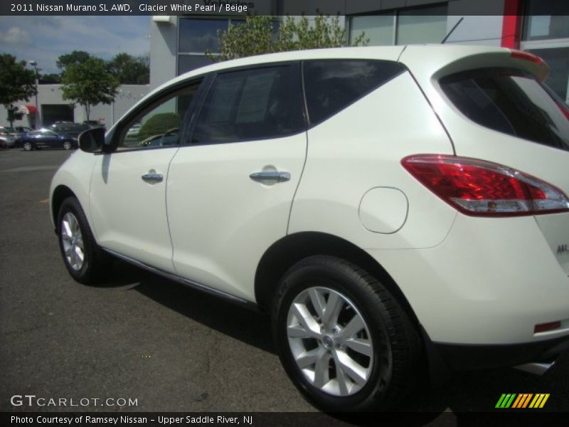 Glacier White Pearl / Beige 2011 Nissan Murano SL AWD