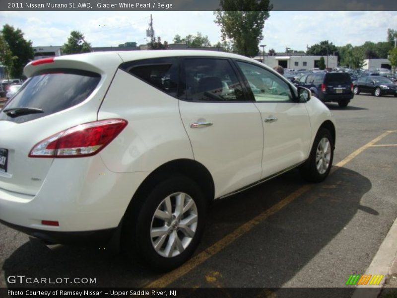 Glacier White Pearl / Beige 2011 Nissan Murano SL AWD