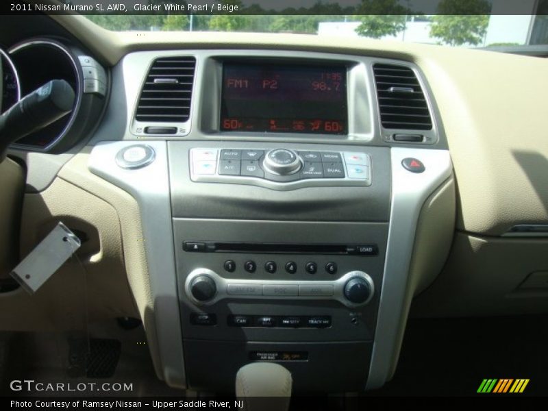Glacier White Pearl / Beige 2011 Nissan Murano SL AWD