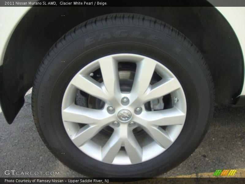 Glacier White Pearl / Beige 2011 Nissan Murano SL AWD