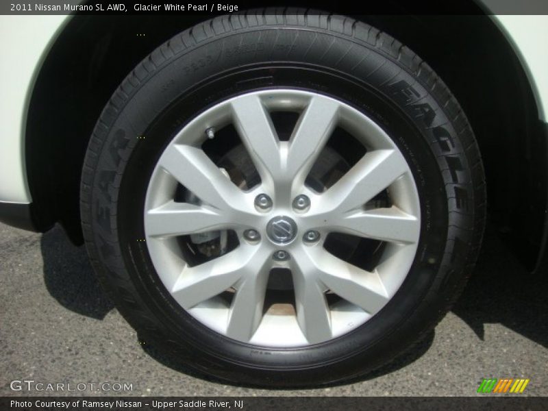 Glacier White Pearl / Beige 2011 Nissan Murano SL AWD