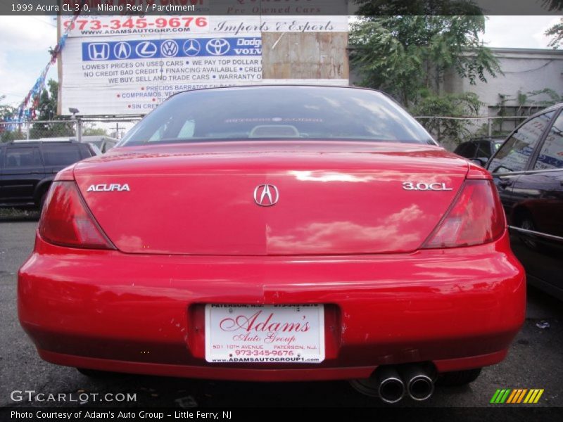 Milano Red / Parchment 1999 Acura CL 3.0