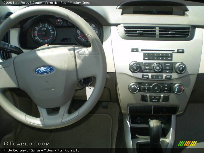 Vermillion Red / Medium Stone 2008 Ford Focus S Coupe