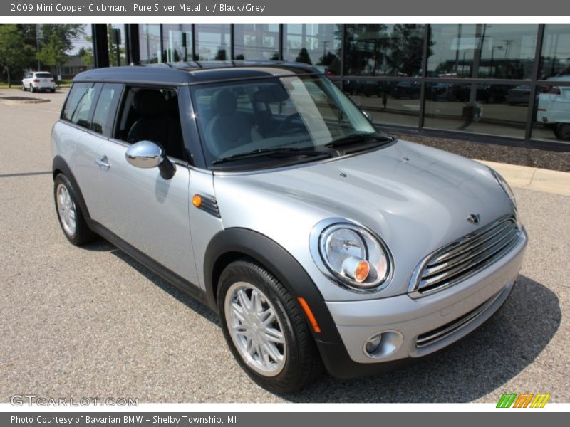 Pure Silver Metallic / Black/Grey 2009 Mini Cooper Clubman