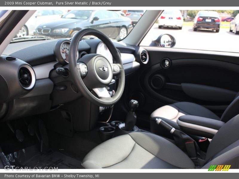 Pure Silver Metallic / Black/Grey 2009 Mini Cooper Clubman