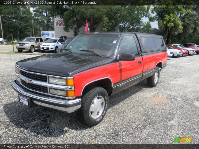 Black / Burgundy 1995 Chevrolet C/K K1500 Regular Cab 4x4