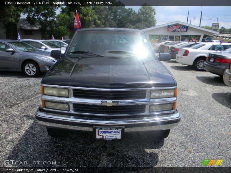 Black / Burgundy 1995 Chevrolet C/K K1500 Regular Cab 4x4