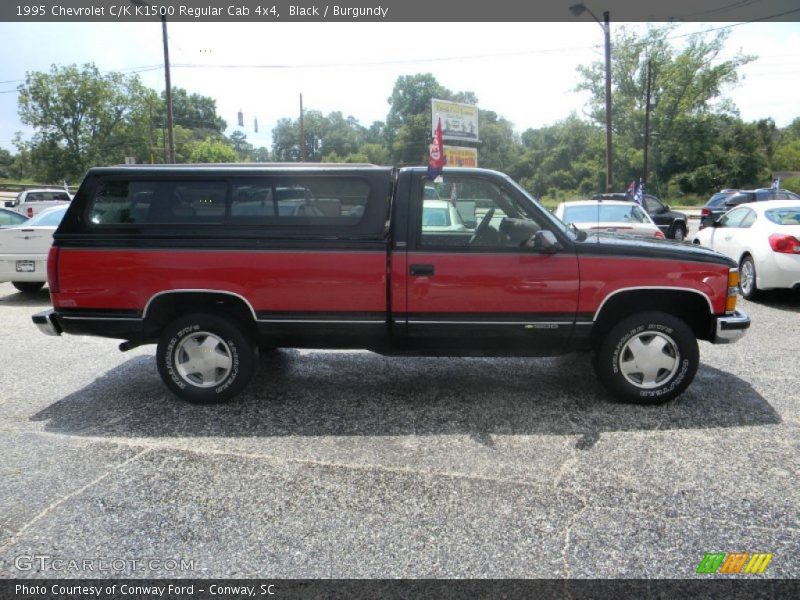 Black / Burgundy 1995 Chevrolet C/K K1500 Regular Cab 4x4