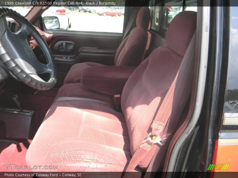  1995 C/K K1500 Regular Cab 4x4 Burgundy Interior