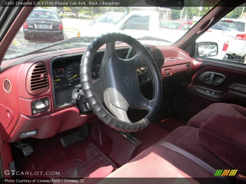 Black / Burgundy 1995 Chevrolet C/K K1500 Regular Cab 4x4