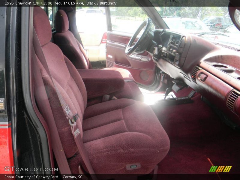  1995 C/K K1500 Regular Cab 4x4 Burgundy Interior