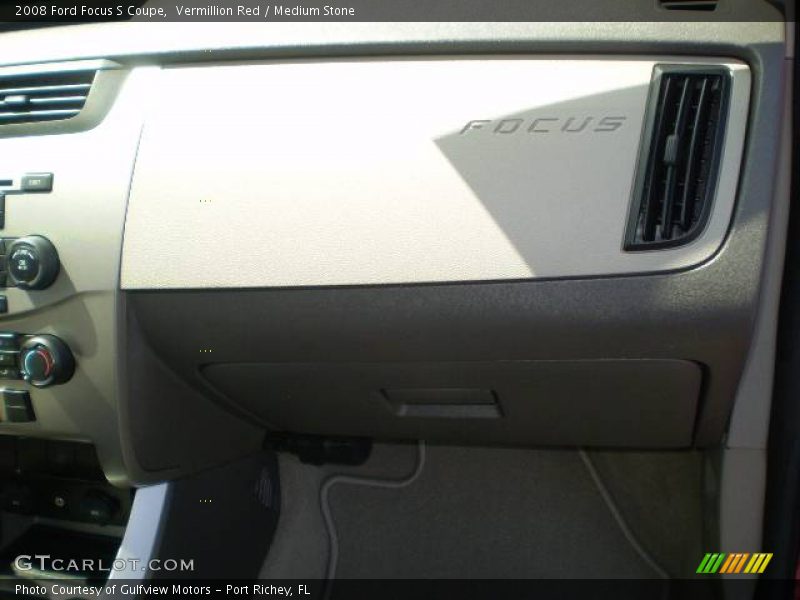 Vermillion Red / Medium Stone 2008 Ford Focus S Coupe