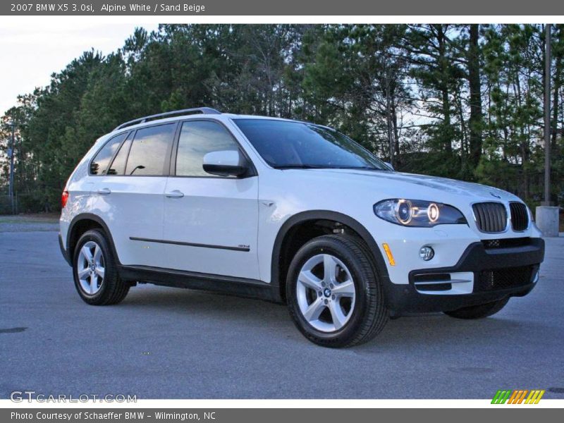 Alpine White / Sand Beige 2007 BMW X5 3.0si