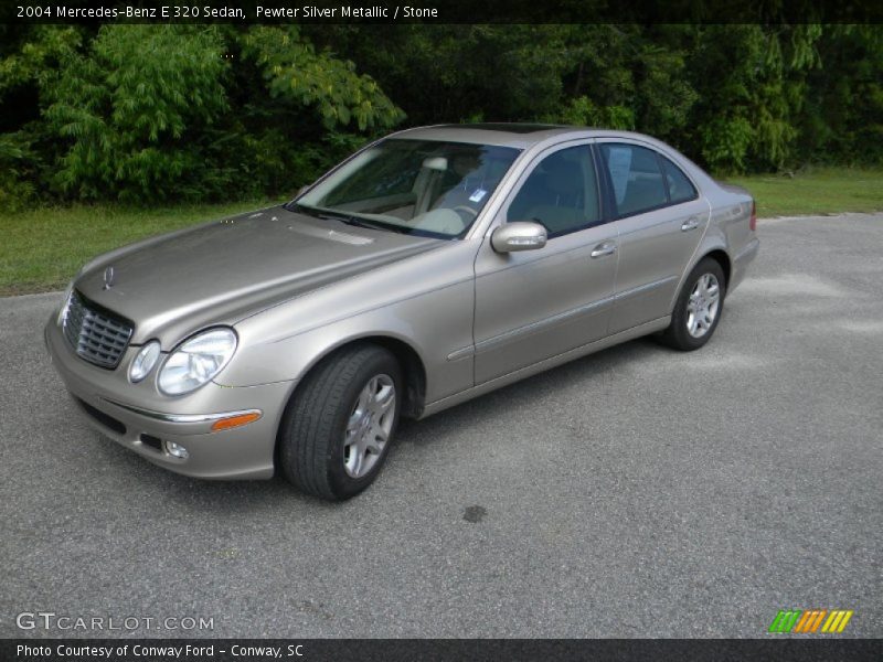 Pewter Silver Metallic / Stone 2004 Mercedes-Benz E 320 Sedan