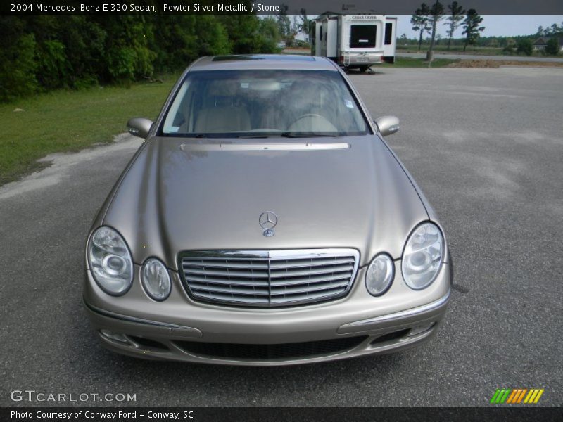 Pewter Silver Metallic / Stone 2004 Mercedes-Benz E 320 Sedan