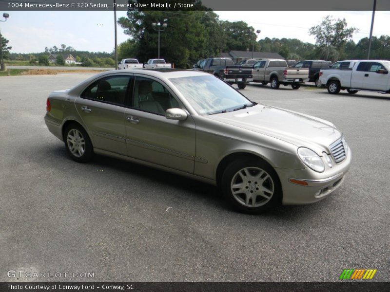 Pewter Silver Metallic / Stone 2004 Mercedes-Benz E 320 Sedan
