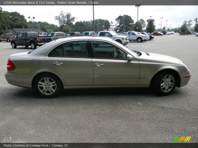 Pewter Silver Metallic / Stone 2004 Mercedes-Benz E 320 Sedan