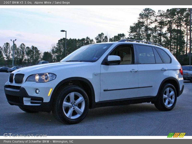 Alpine White / Sand Beige 2007 BMW X5 3.0si