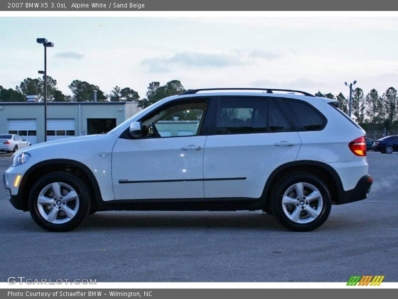 Alpine White / Sand Beige 2007 BMW X5 3.0si
