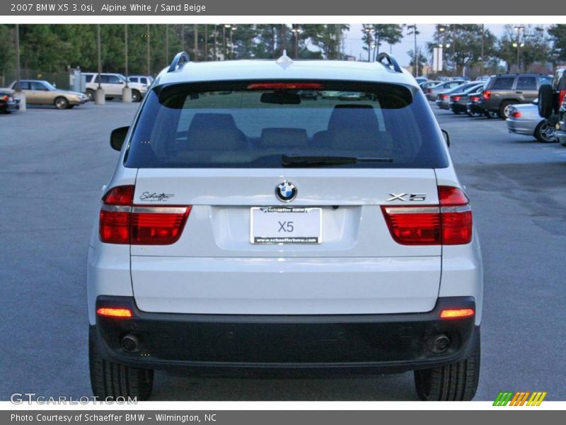 Alpine White / Sand Beige 2007 BMW X5 3.0si