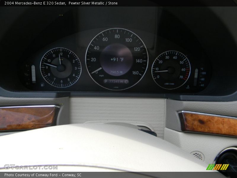 Pewter Silver Metallic / Stone 2004 Mercedes-Benz E 320 Sedan