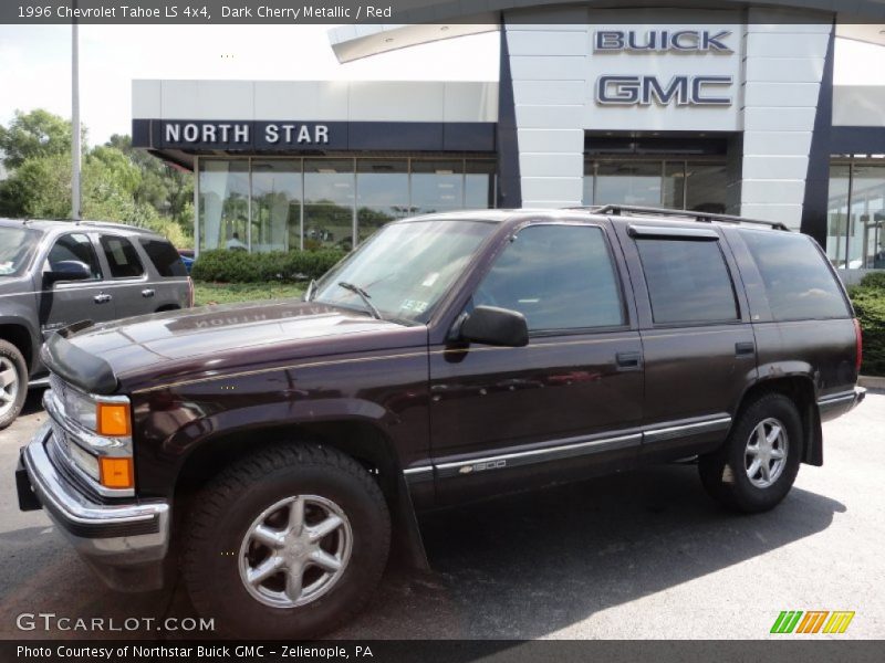 Dark Cherry Metallic / Red 1996 Chevrolet Tahoe LS 4x4